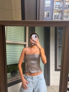 Zara strapless tube top